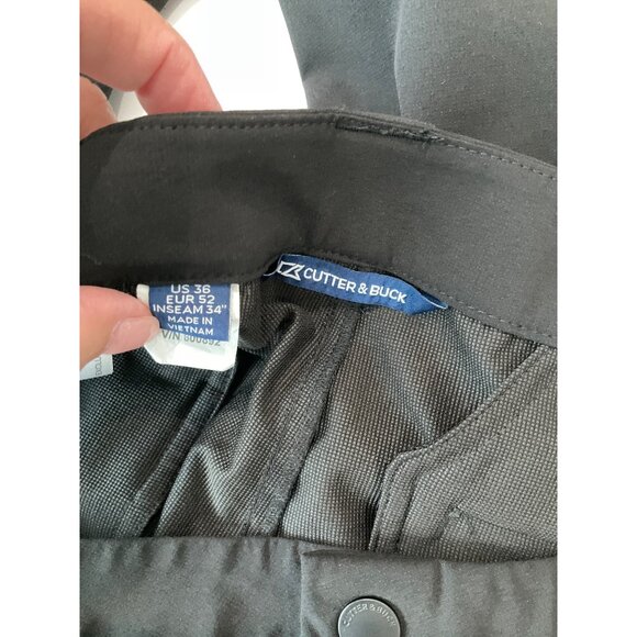 Cutter & Buck Mens Black Dress Pants Size 36 x 32 - Picture 4 of 5